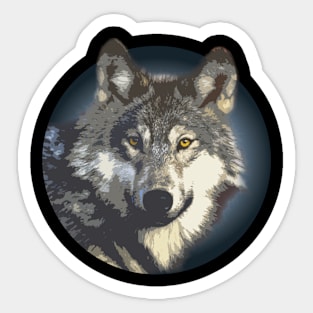 Wolf Lobo Fans Loners Wildlife Lovers Sticker